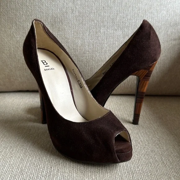 Bakers Shoes Bakers Payton Peep Toe Suede Heels Poshmark